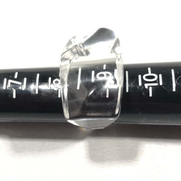 EARRINGS & RING SET - Earrings clear rock look w/ Silver-tone beads. Ring clear. - Picture 11 of 16